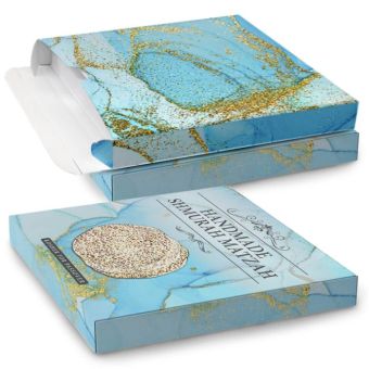 Corrugated Matzah Box 11.8 x 12 x 1.5 inches Opens on top and bottom (Thicker - good for shipping)