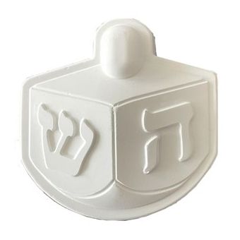 Plaster Dreidel with Magnet in Bulk