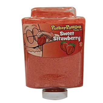 9-11oz bottle of Kosher Edible Sand Art - Sweet Strawberry