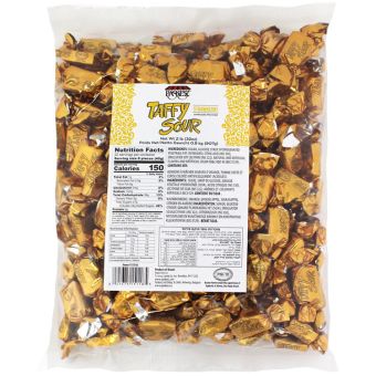 2lb Bag Gold Sour Strawberry Taffies