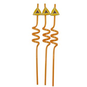 Purim Hamantash Plastic Straw