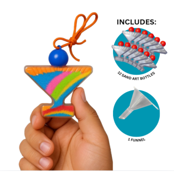 Menorah Sand Art Bottle