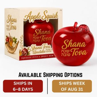 Shana Tova Needoh-Like Apple Squishy - Choose Shipping Option