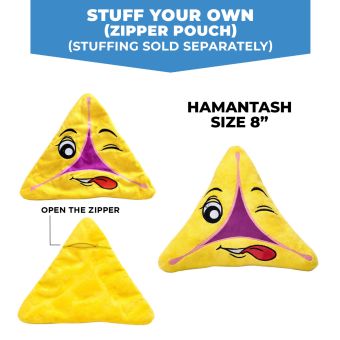 Build / Stuff your Own Plush Hamantash (No Stuffing) 8" - YOM TOV FRIENDLY