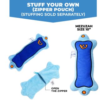 Build / Stuff your own Mezuzah Blue (No Stuffing) 10" - YOM TOV FRIENDLY  