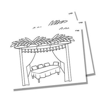 Bulk Sukkot Sand Art - Sheets Only (Sand Sold Separatly)