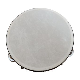 Wooden Tambourines with sheepskin drum head 8 inch