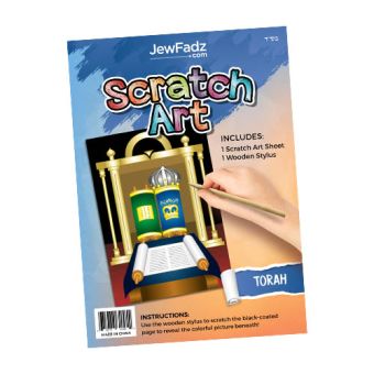 Torah and Synagogue Scratch Art