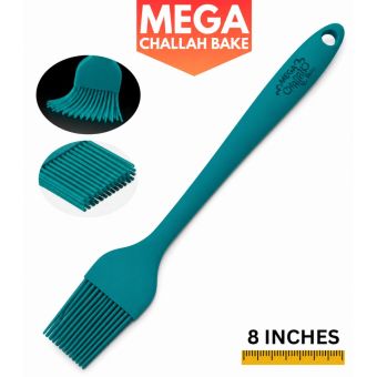 Teal Blue - Mega Challah Bake Silicone Egg Brush (with Blue Logo)