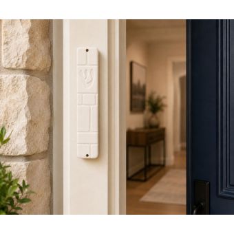 COMING SOON! Western Wall Ceramic Mezuzah Case - Individually Packed