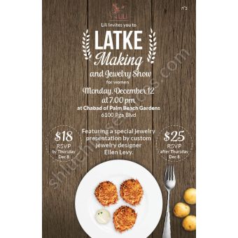 Latke Making Flyer Design