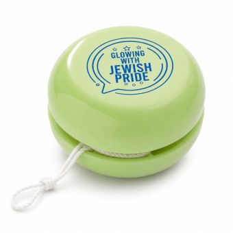 Glow in the Dark “Glowing with Jewish Pride” Yoyo - No Batteries Needed