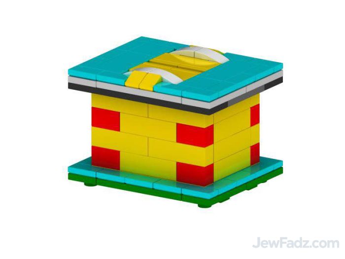 Lego Like Creative Jewish Tzedakah Box
