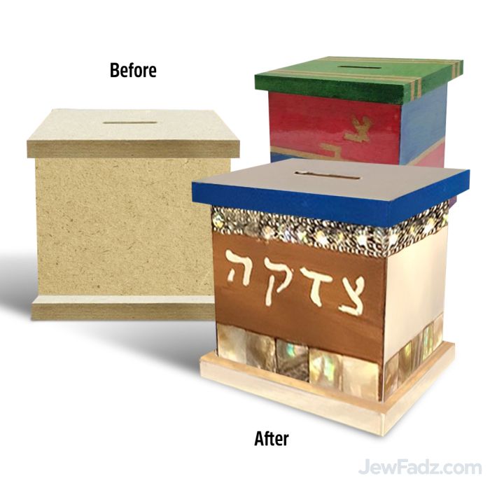 Wall-Hanging or Floor-Standing Decorate Your Own Preassembled Tzedakah Box