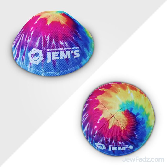 Custom yarmulka color and design example