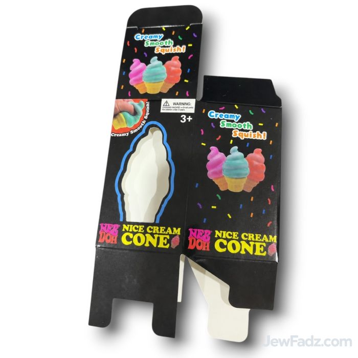 Empty NeeDoh Ice Cream Cone squeeze toy packaging boxes