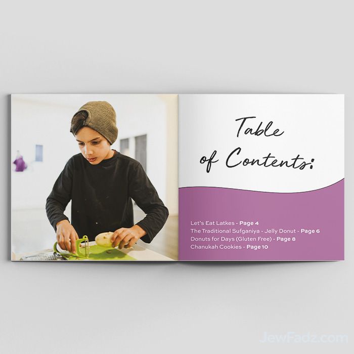 Perfect Chanukah Recipe Book - 12 Pages by Chana Fogelman