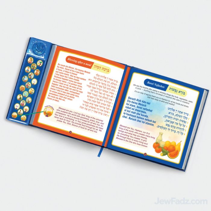 Laminated Blue Hardcover Sing-Along Talking Siddur with Sound Track