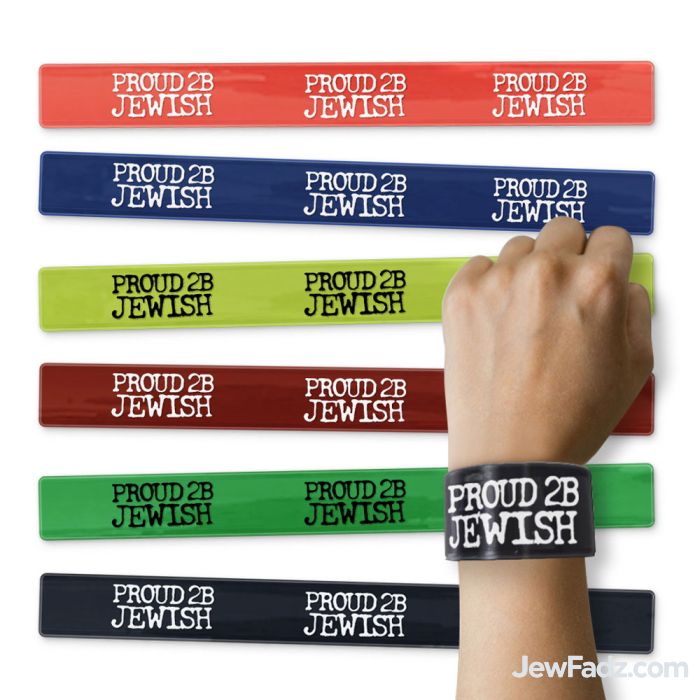 Assorted Colors Proud 2B Jewish Slapbands