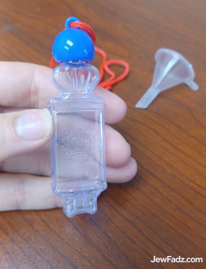 Torah sand art bottle with funnel fun jewish crafts