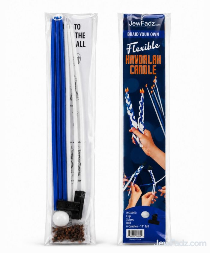 DIY Braid Your Own Havdalah Candle Kit – Blue & White