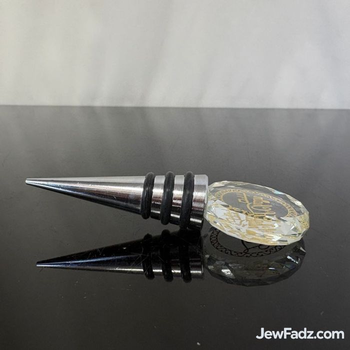 Jewish Wine Stopper Gift | Crystal L'Chaim