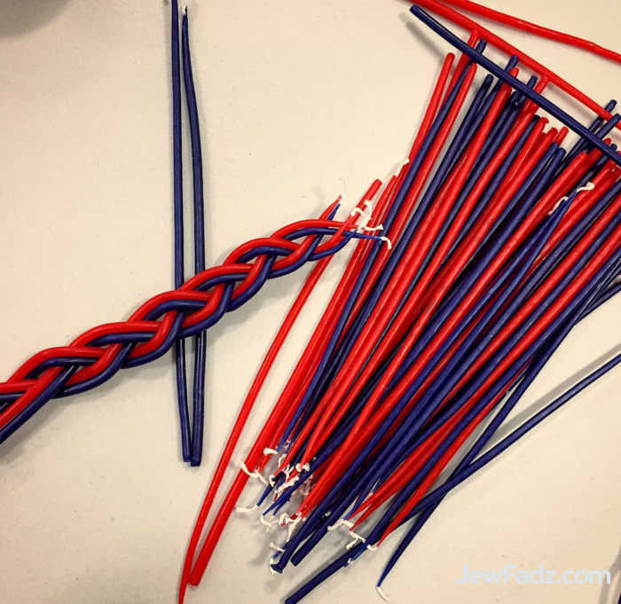  DIY Braid Jewish Havdalah candle craft