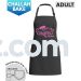 Black w/ Pink Logo - Adult Challah Bake Apron
