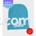 Neon Blue Happy Chanukah Beanie - Regular Embroidery [Order in Pack of 25]