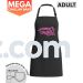 Black w/ Pink Logo - Adult Mega Challah Bake Apron