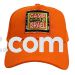 Orange Baseball Cap Embroidered with Camp Gan Israel - CGI Square logo