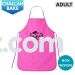 Pink - Nonwoven Adult Challah Bake Apron