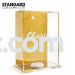 Gold Acrylic Tzedakah Pushka Box - With Charity Logo