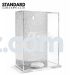 Silver Lucite Acrylic Tzedakah Box - With Charity Logo