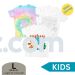 Large KIDS Chanukah Tshirt - Color / Tie-Dye your own 
