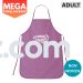 Purple - Nonwoven Adult Mega Challah Bake Apron