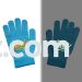 Am Yisrael Chai Glow in the Dark Glove Light Blue