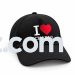 Black - Baseball Cap Embroidered I LOVE Chabad Logo