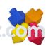 Individually Wrapped Assorted Colors Dreidel Crayons - Bags of 50