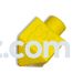 Individually Wrapped Yellow Dreidel Crayons - Bags of 50