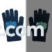 Happy Chanukah Glow in the Dark Adult Size Glove Navy-1 Color Logo