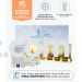 Am Yisrael Chai Tin Mivtzoim Menorah Kit With Standard 4" Candles - 60/Case