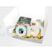 Filled Green Purim Shaloch Manos Box 4.85 x 7 x 1.4