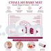 Pink Transparent Silicone Challah Bake Mat – Flexible