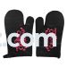 Black - Mega Challah Bake Oven Mitten Set [2 Gloves/Set] 