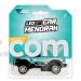 LED LIGHT UP CAR MENORAH ON PICKUP TRUCK - Turquoise / White