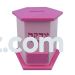 Pink Wooden Tzedakah Box 