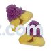 10lb Bulk Hamantashen (not individually wrapped) with Purple Sprinkle Dairy-Free, Nut-Free approx 110-120 pieces