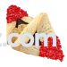 10lb Bulk Hamantashen (not individually wrapped) with Red Crystal Sprinkle Dairy-Free, Nut-Free approx 110-120 pieces