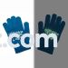 Happy Chanukah Glow in the Dark Adult Size Glove Dark Blue -Shine A Little Light